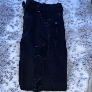 black aeropostal high rise jegging size 6 short